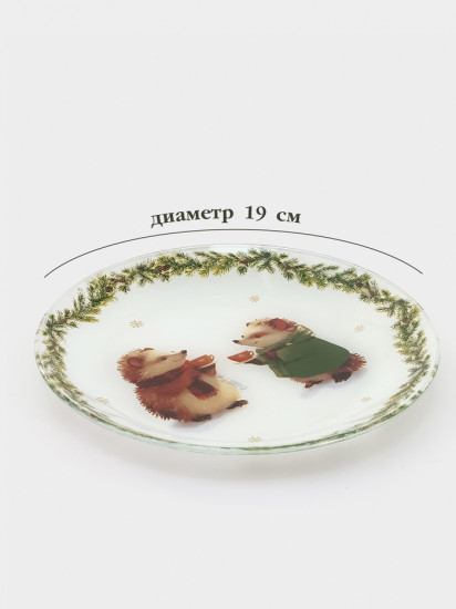 Тарелка «Новогодние зверята»