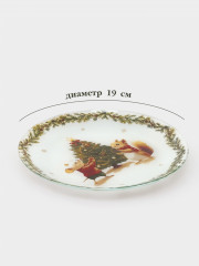 Тарелка «Новогодние зверята» - Фото 1