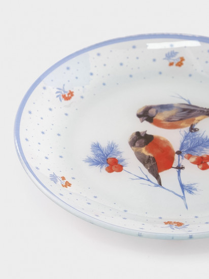 Тарелка «Снегири на ветке»