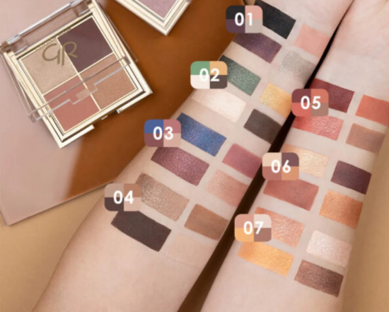 Тени для век «Quattro Eyeshadow Palette», оттенок 03 Blue Charm