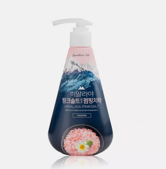 Зубная паста с розовой гималайской солью «Bamboo Toothpaste Floral Mint Perioe»