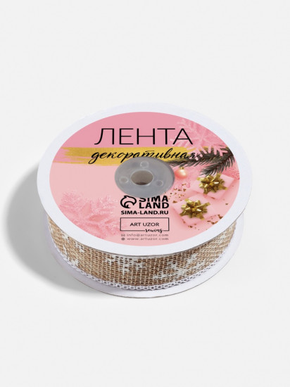 Лента текстильная с рисунком