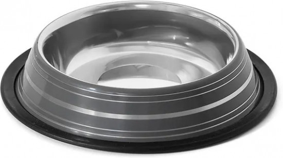 Миска с прорезиненным дном для кошек и собак