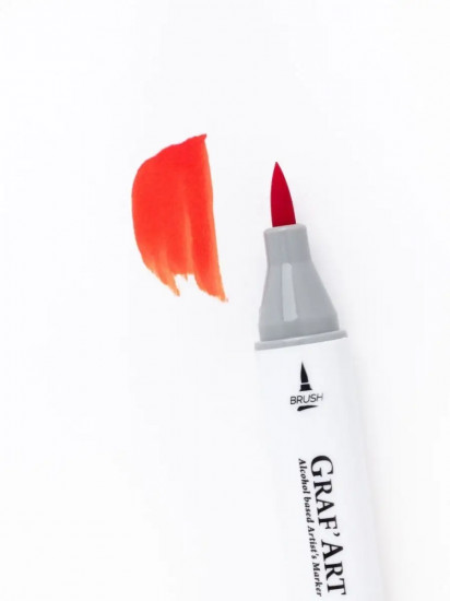 Маркер спиртовой «GrafArt», O103 Оранжево-красный