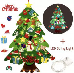 Новогодняя елка из фетра на стену - Фото 9