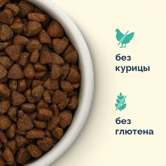 Корм сухой для стерилизованных кошек с кроликом и бурым рисом