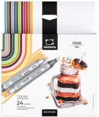 Набор спиртовых маркеров «Еда» - Фото 1