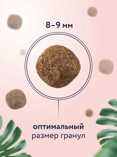 Корм сухой для стерилизованных кошек с лососем и черникой