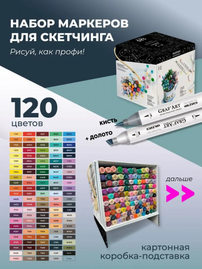 Набор маркеров спиртовых «Graf'Art»