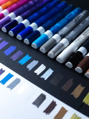 Маркер акриловый, белый - Фото 11