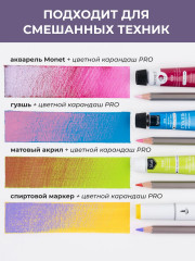 Набор карандашей цветных профессиональных «GrafArt Pro» - Фото 8