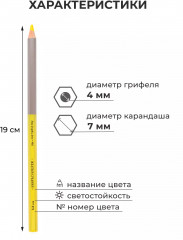 Набор карандашей цветных профессиональных «GrafArt Pro» - Фото 9