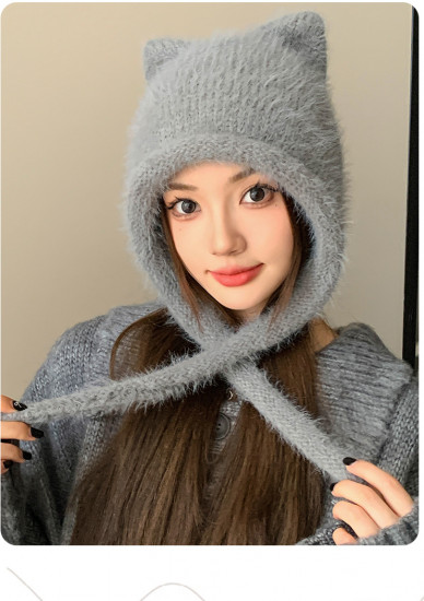 Шапка женская «Кошка»