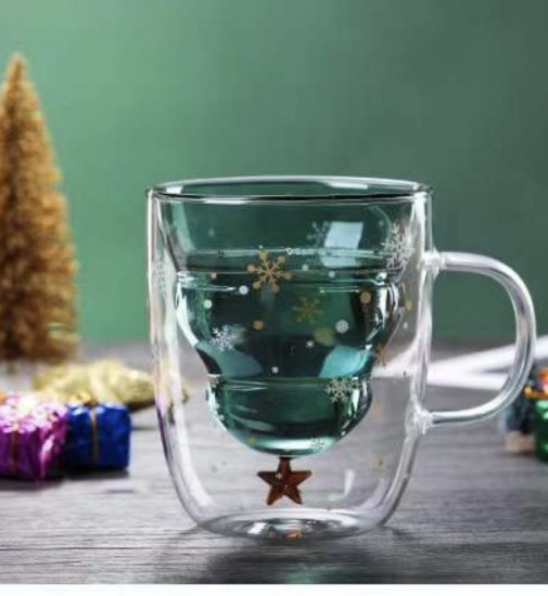 Кружка с двойным дном «Елка»