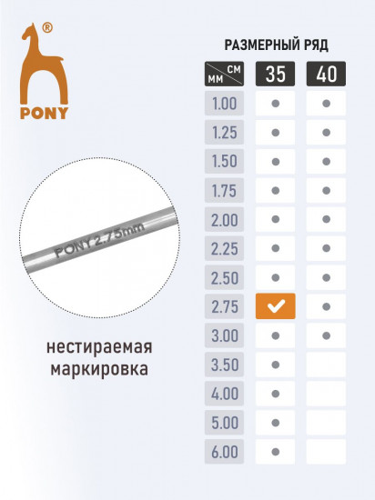 Спицы прямые