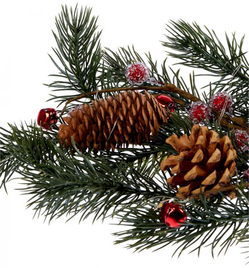 Декор настенный «Еловая ветвь с шишками»