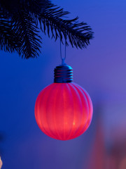 Шар ёлочный «Малиновый бархат» - Фото 3