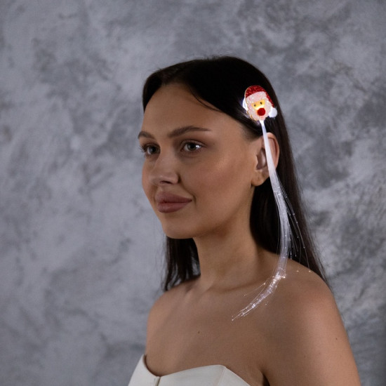 Заколка для волос светодиодная «Дед Мороз»