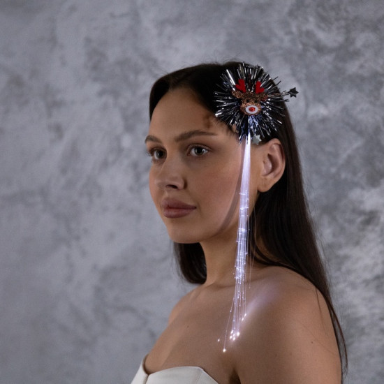 Заколка для волос светодиодная «Олень»