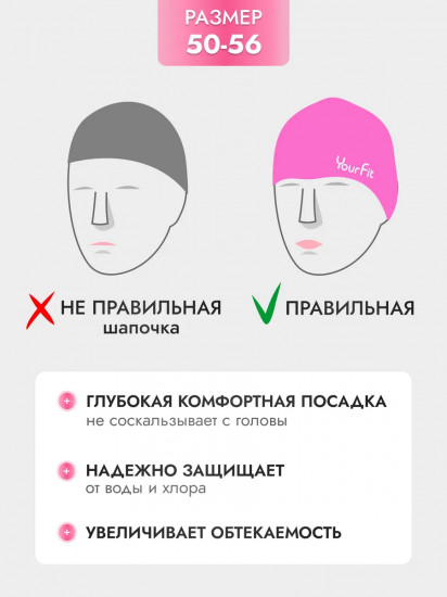 Шапочка для плавания детская