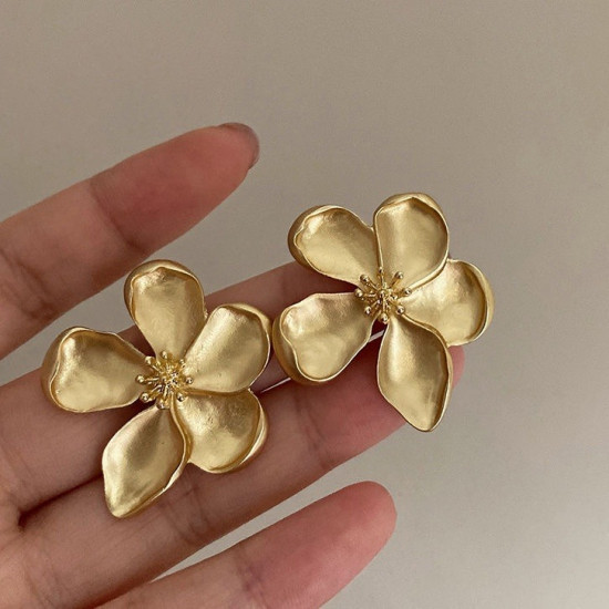 Серьги женские «Крупные цветы»