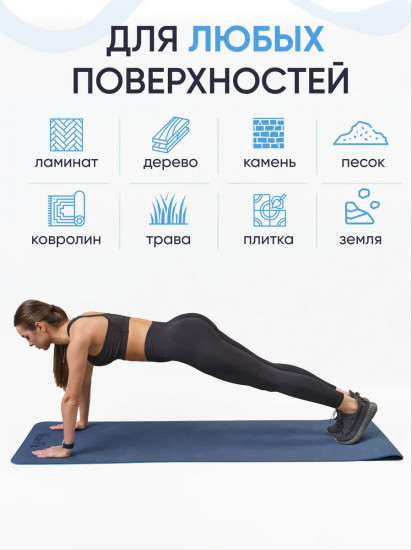 Коврик для йоги и фитнеса