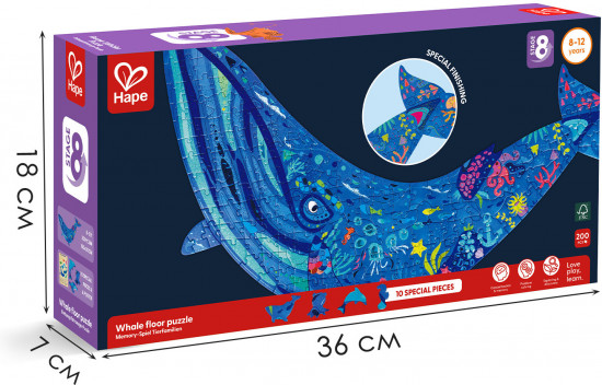 Пазл для детей «Водный мир. Горбатый кит»