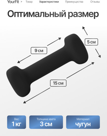 Набор гантелей