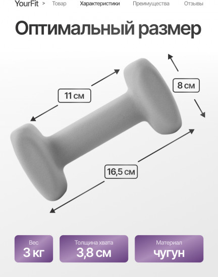Набор гантелей