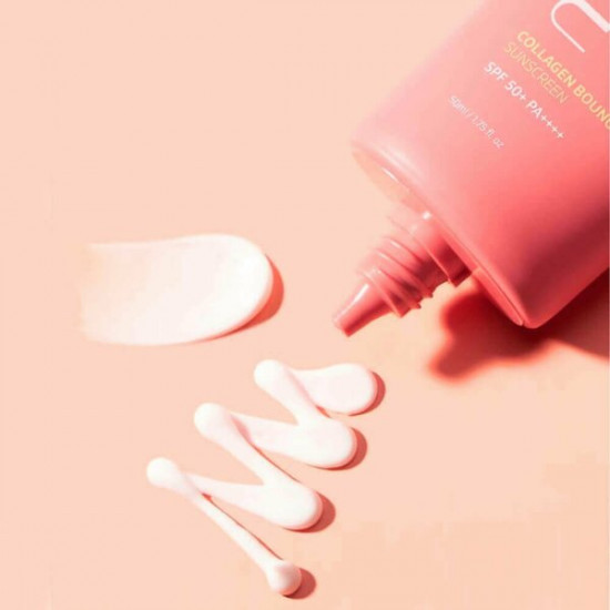 Крем для лица с пептидами коллагеновый солнцезащитный «Collagen Bouncing Sunscreen» SPF50+ PA++++