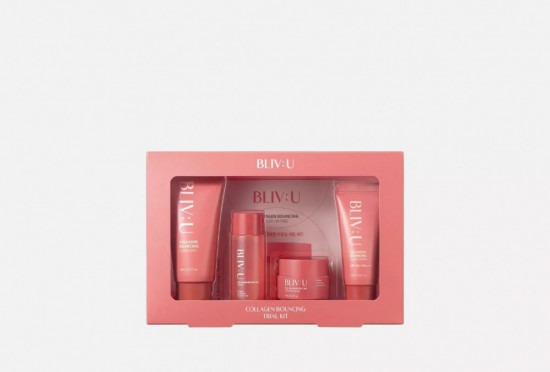 Набор уходовых средств для лица с коллагеном и пептидами «Collagen Bouncing Trial Kit»