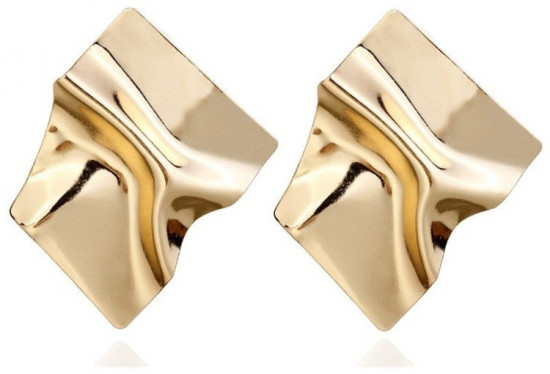 Серьги женские «Мятые»