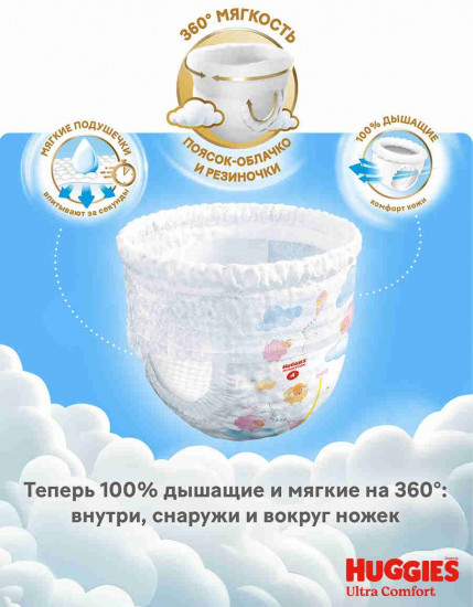 Подгузники-трусики для девочек
