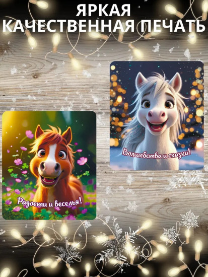 Набор магнитов новогодних «Год Лошади 2026»