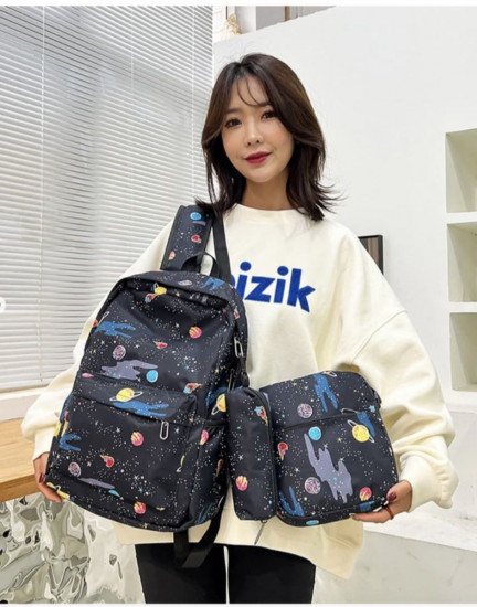 Рюкзак с пеналом и сумкой