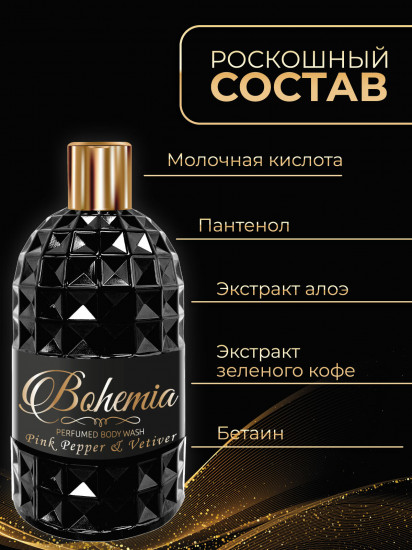 Гель для душа парфюмированный «Розовый перец и ветивер»