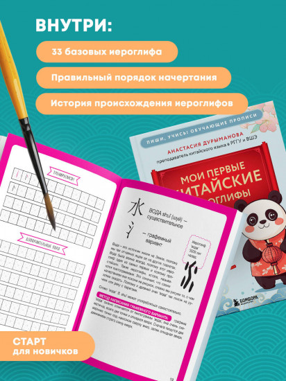 Прописи. Мои первые китайские иероглифы. Китайские прописи для начинающих. Комплект из 2 книг
