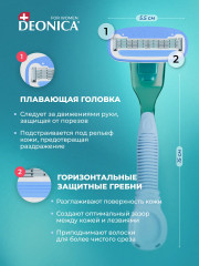 Станок бритвенный женский со сменной кассетой - Фото 4