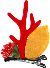 Набор заколок для волос «Снежок с цветами» - Фото 2