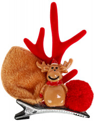 Набор заколок для волос «Новогодний олень» - Фото 1