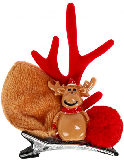 Набор заколок для волос «Новогодний олень»