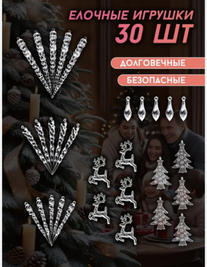 Набор елочных украшений