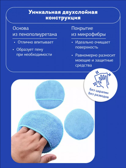 Аппликатор с карманом для ухода за автомобилем