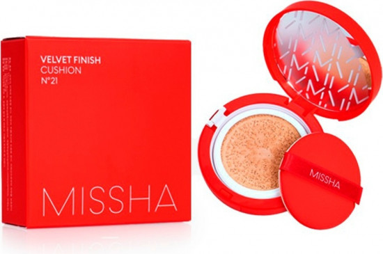 Кушон для лица «Velvet Finish Cushion» SPF50+ PA+++, оттенок 21