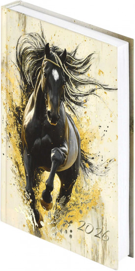 Ежедневник датированный на 2026 год «Вороной конь»