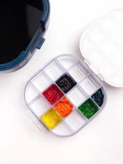 Стакан для рисования складной с палитрой - Фото 5