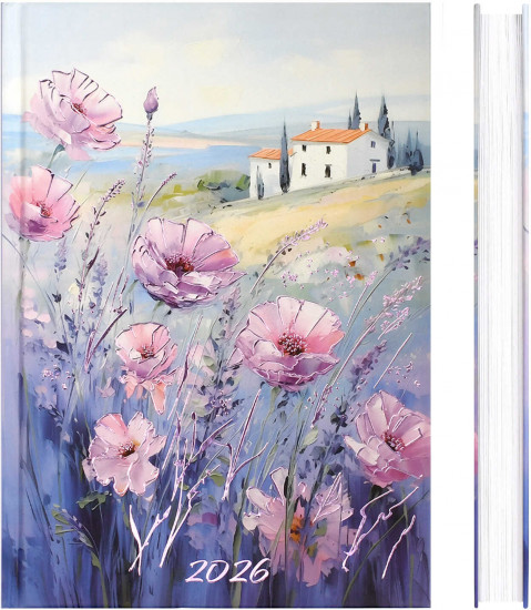 Ежедневник датированный на 2026 год «Цветы тосканы»