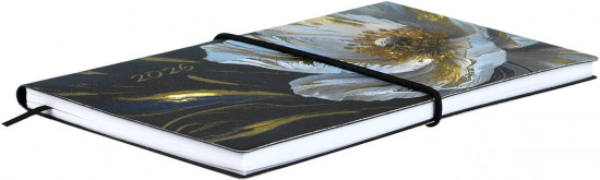 Ежедневник датированный на 2026 год «Белый мак»