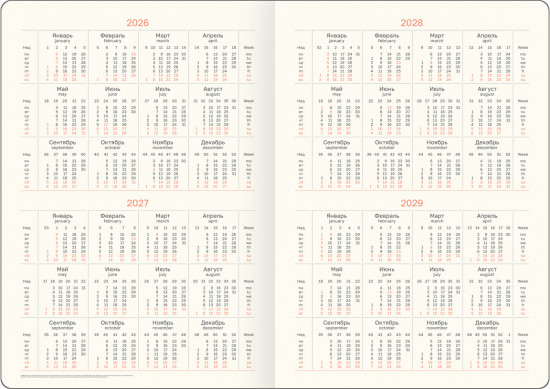 Ежедневник датированный на 2026 год