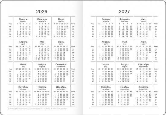 Ежедневник датированный на 2026 год «Mulberry»